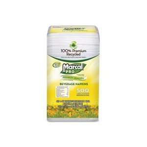  Marcal Paper Mills  Inc. MRC0028 Beverage Napkin  1 Ply  1 
