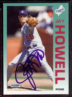 JAY HOWELL Autographed Signed DODGERS Card  