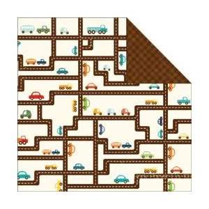com Echo Park Paper Little Boy Double Sided Cardstock 12X12 Road Map 