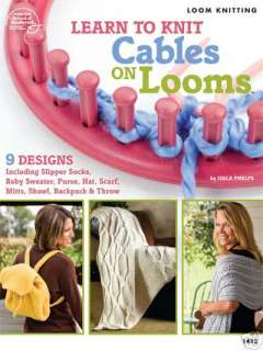 Learn to Knit Cables on Circle Looms Crochet Knitting Patterns Gloves 