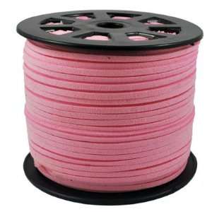  DIY Jewelry Making 1 Yard Faux Suede Cord, Pink, 3mm wide 