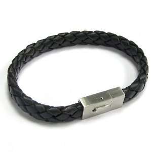  Bolo Braided Leather 9.5mm Magnetic Wristband Bracelets 8 Jewelry