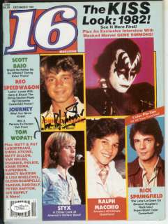 John Schneider, Bo Duke, Signed 1981 16 Magazine, JSA  