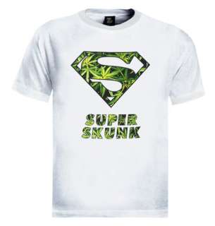 Super Skunk T Shirt Funny marajuana cannabis drugs  