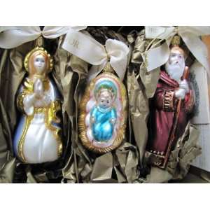  Waterford Vintage 3 Piece Manger Christ Child, Mary 