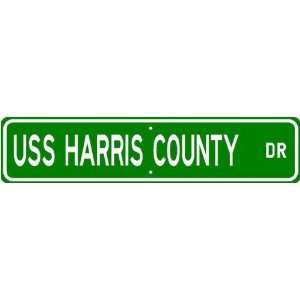 USS HARRIS COUNTY LST 822 Street Sign   Navy  Sports 