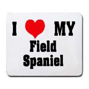  I Love/Heart Field Spaniel Mousepad: Office Products