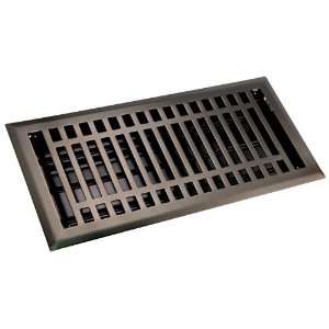  Steel Floor Register with Louvers   6 x 14 (7 1/4 x 15 