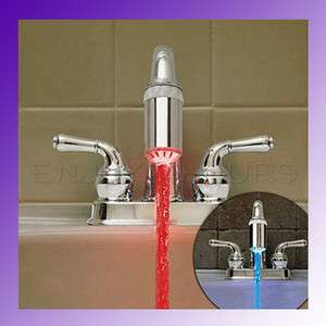 Water Glow Shower LED Faucet Light Temperature Sensor  