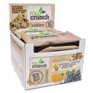  Organic Blueberry Raw Crunch Bars (Box of 12 Bars) Health 