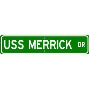  USS MERRICK LKA 97 Street Sign   Navy