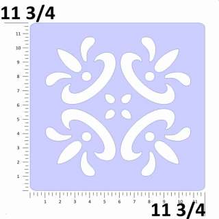   Tile Design Wall Pattern Stencil . Multiple Sizes Small to Large 0296A