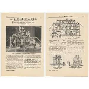 1928 A.G. Spalding JungleGym Jungle Gym 2 Page Print Ad:  