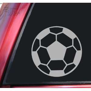  Soccer Ball Vinyl Decal Sticker   Grey: Automotive