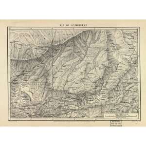  1881 Map of Kafiristan / H. Sharbau, R.G.S. del.: Home 