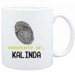 Mug White  Property of _ Kalinda   Fingerprint  Female 