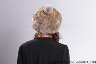 513 new real knit rabbit fur 5 color hat /caps  
