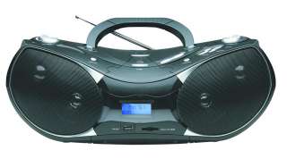 NAXA Portable Boombox /CD Player AM/FM Stereo Radio USB SD Input 