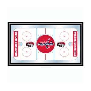  NHL Washington Capitals Framed Hockey Rink Mirror: Sports 