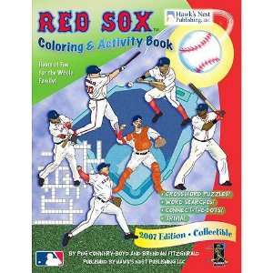  Hawks Nest Publishing Boston Red Sox Coloring & Activity 