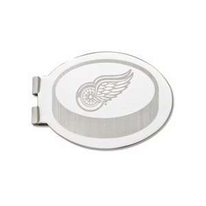   Red Wings Silver Plated Laser Engraved Money Clip: Sports & Outdoors
