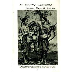   c1920 CAMBODIA MUSICIAN DANCERS KHMER GODDESS ACTRESS