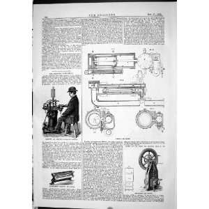  1882 ENGINEERING BARNETT FOSTER LABELLING SIMON GAS ENGINE 