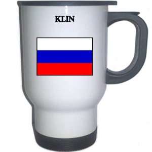  Russia   KLIN White Stainless Steel Mug 