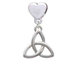   Trinity Knot European Heart Charm Dangle Bead [Jewelry] Jewelry