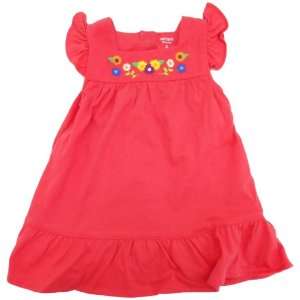  Carters Girls Red Flower Dress with Diaper Cover 