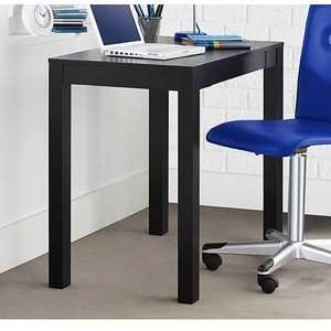  Modern Black Parsons Desk / Computer Desk with Pullout 