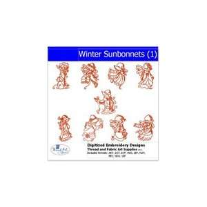  Digitized Embroidery Designs   Winter Sunbonnets(1) Arts 