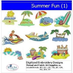  Digitized Embroidery Designs   Summer Fun(1): Arts, Crafts 