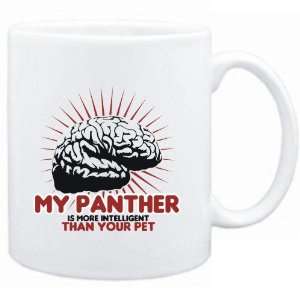  Mug White  My Panther is more intelligent than your pet  Animals 