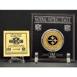   Mint Pittsburgh Steelers 24Kt Gold Game Coin: Sports & Outdoors