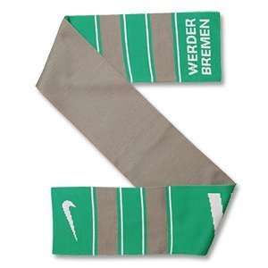  10 11 Werder Bremen Club Scarf   Grey/Green Sports 