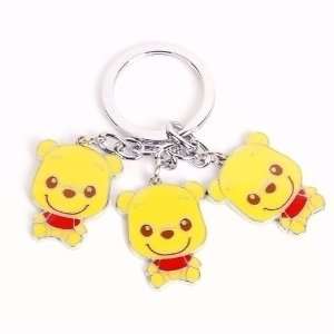  Winnie The Pooh Metal Keychain Key Ring Charm Fob: Office 