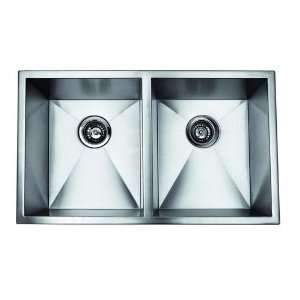  Zero Radius Undermount Stainless Steel Sink Double Equal 