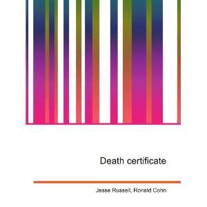  Death certificate Ronald Cohn Jesse Russell Books