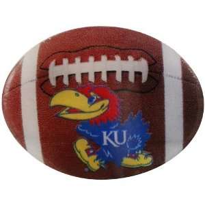 NCAA Kansas Jayhawks Double Back Football Pin:  Sports 