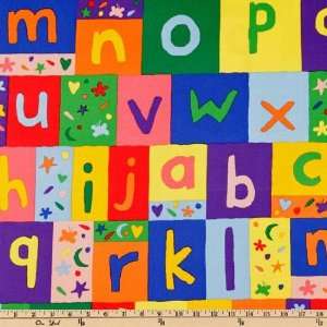  45 Wide Maisy Letter Blocks Fabric By The Yard Arts 
