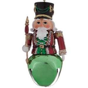  Nutcracker   Green Jingle Bell Christmas Ornament: Home 