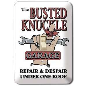    (4x5) Busted Knuckle Garage Light Switch Plate: Home & Kitchen
