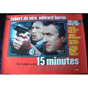  15 MINUTES Movie Poster   Robert De Niro   30 x 40 