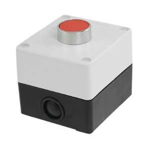   Red Flat Round Cap NC Momentary Switch Push Button Station: Automotive