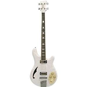  Italia Rimini Bass 4 string Bass Guitar   White Pearloid 
