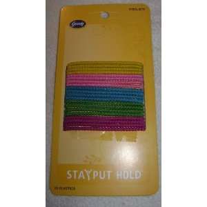  GOODY 20 ELASTICS BANDS   STAY PUT HOLD   5 COLORS Beauty
