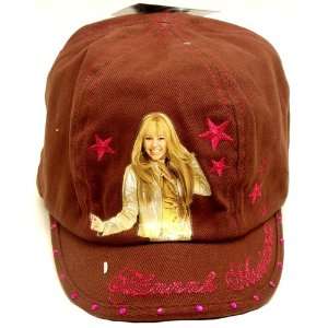   Hannah Montana Pop Star Cap in Brown Color and Tote Bag Set: Toys