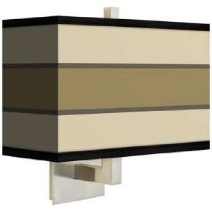  Tones of Beige Rectangular Giclee Shade Wall Sconce