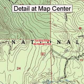  USGS Topographic Quadrangle Map   Tacoma Peak, Washington 